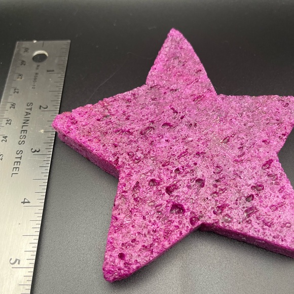 Honeycomb Ruby Star Carving UV Crystal Reiki - Picture 4 of 5
